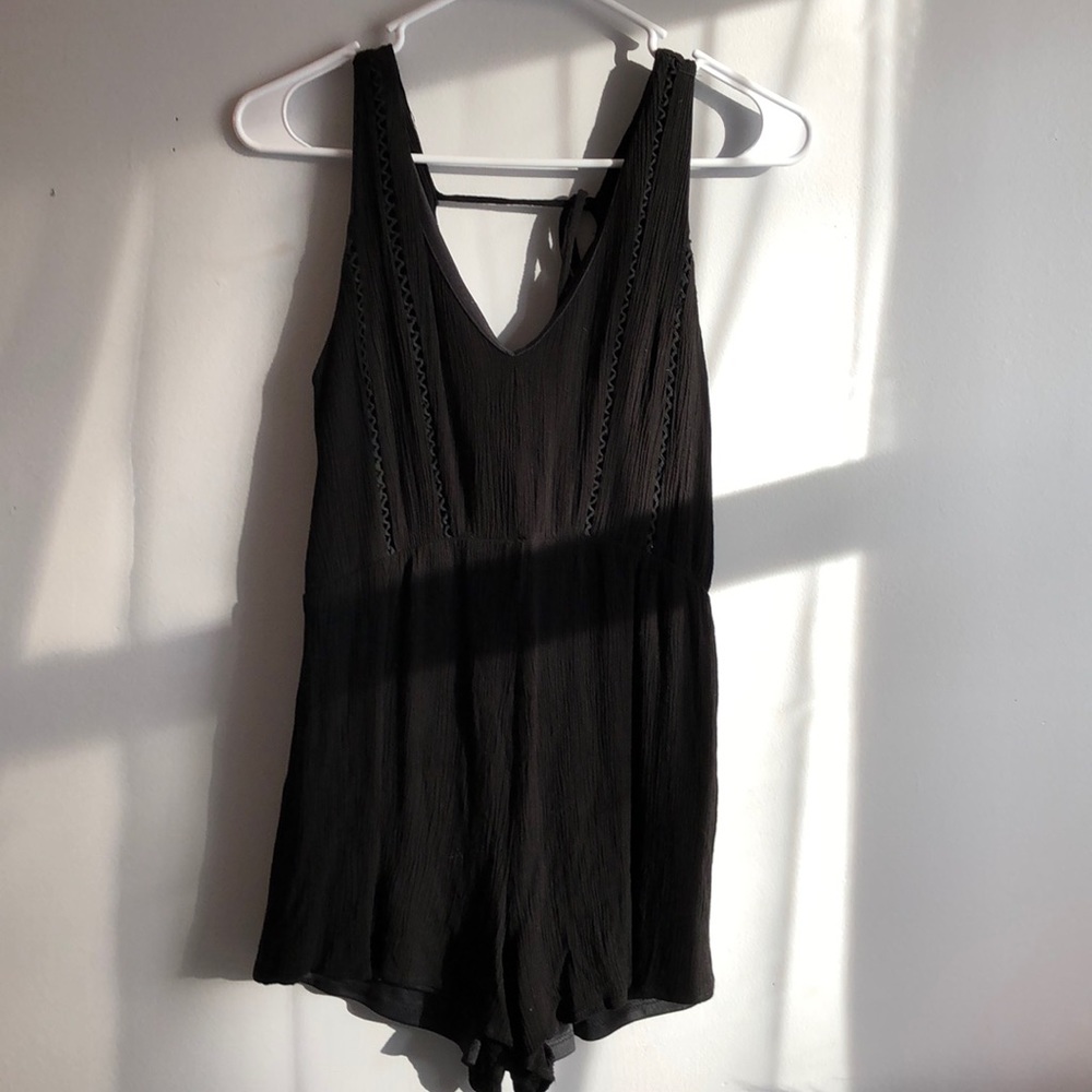 sienna sky black romper